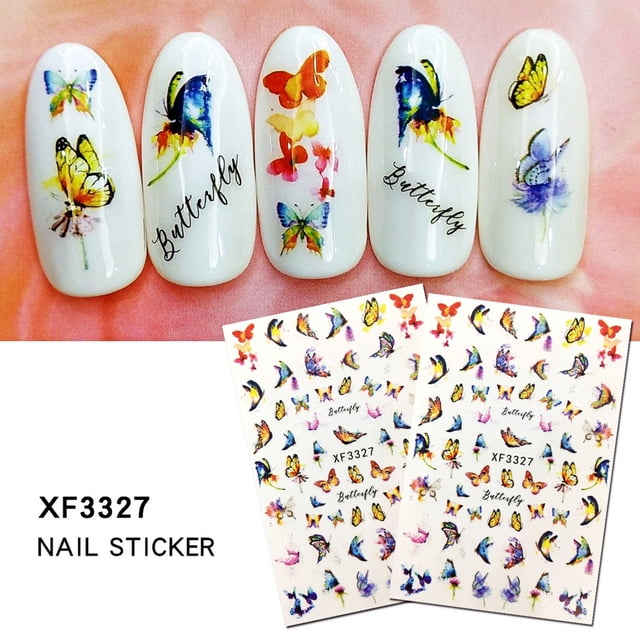 Pompotops Beauty Products Clearance,Women Beauty Gifts,Nail Sticker Set Little Maple Leaf Nail Sticker 2PC