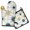 Geometric Shapes Pattern-1, variant on Geometric Shapes Pattern Kitchen Oven Mitt and Pot Holder Sets 2 Pcs for Baking, Cooking and Grilling, Heat Resistant Up To 392 °F