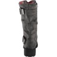 thumbnail image 3 of Rocket Dog Trumble Black Fashion Zipper Mid Calf Rounded Toe Riding Ankle Boots, 3 of 7