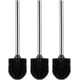 thumbnail image 1 of Juego de cepillos de baño con diseño elegante, cabezal de cepillo higiénico negro de acero inoxidable SUS304 para herramientas de limpieza de baño, capas dobles cepilladas modernas clásicas, fáciles, 1 of 5