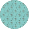thumbnail image 1 of Ahgly Company Machine Washable Indoor Round Transitional Seafoam Green Area Rugs, 4' Round, 1 of 7