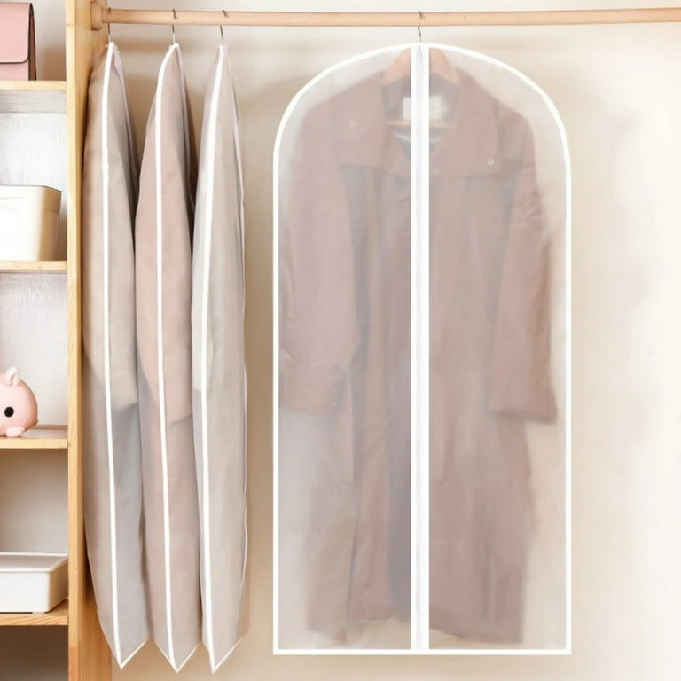 Hornet elegant Atlantic 4 Pack Hanging Garment Bag Lightweight dust-proof Suit Bags with Study Full Zipper for Closet Storage Clear Plastic Cover for Clothes Storage Suits Dress - Walmart.com Hornet elegant Atlantic 4 Pack Hanging Garment Bag Lightweight dust-proof Suit Bags with Study Full Zipper for Closet Storage Clear Plastic Cover for Clothes Storage Suits Dress - Walmart.com