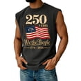 thumbnail image 2 of Youpwaven Men's USA 250th Anniversary Tank Top, Sleeveless Patriotic American Flag Muscle Shirt, Casual Independence Day Graphic Tee, 2 of 4