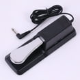 thumbnail image 3 of Universal Piano Keyboards Sustain Foot Pedal with Piano Style Action for Electronic Keyboards Digital Piano Compatible with Yamaha Roland Korg Behringer Moog (Black), 3 of 8