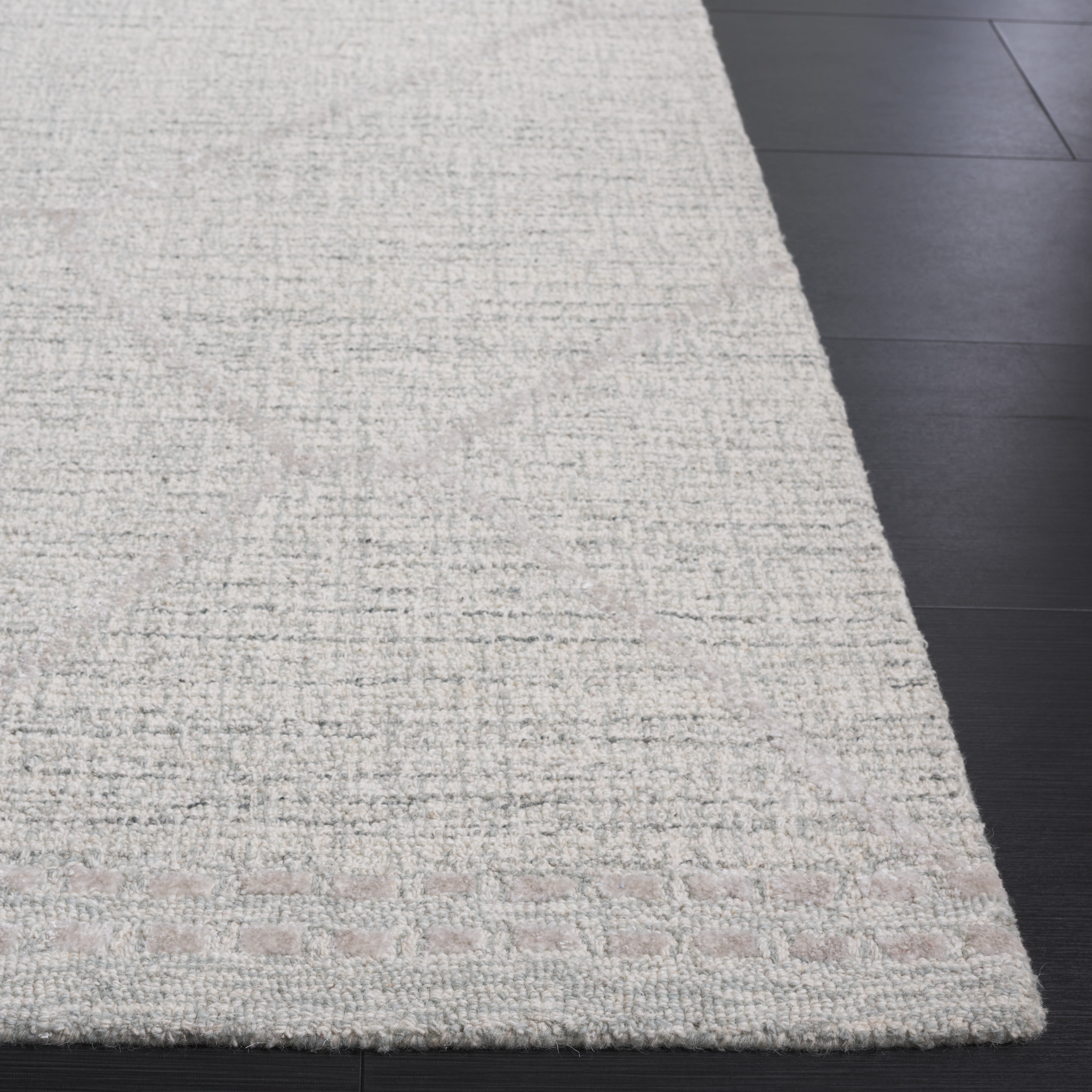 SAFAVIEH Abstract Naomh Solid Area Rug, Light Gray/Ivory, 8' x 10'