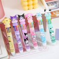 thumbnail image 3 of 10 Colores Sanrio Pochacco Pom Purin Mymelody Kuromi Cinnamoroll Kawaii Bolígrafo Lindo De Dibujos Animados Estudiante Papelería Regalo De Cumpleaños, 3 of 3