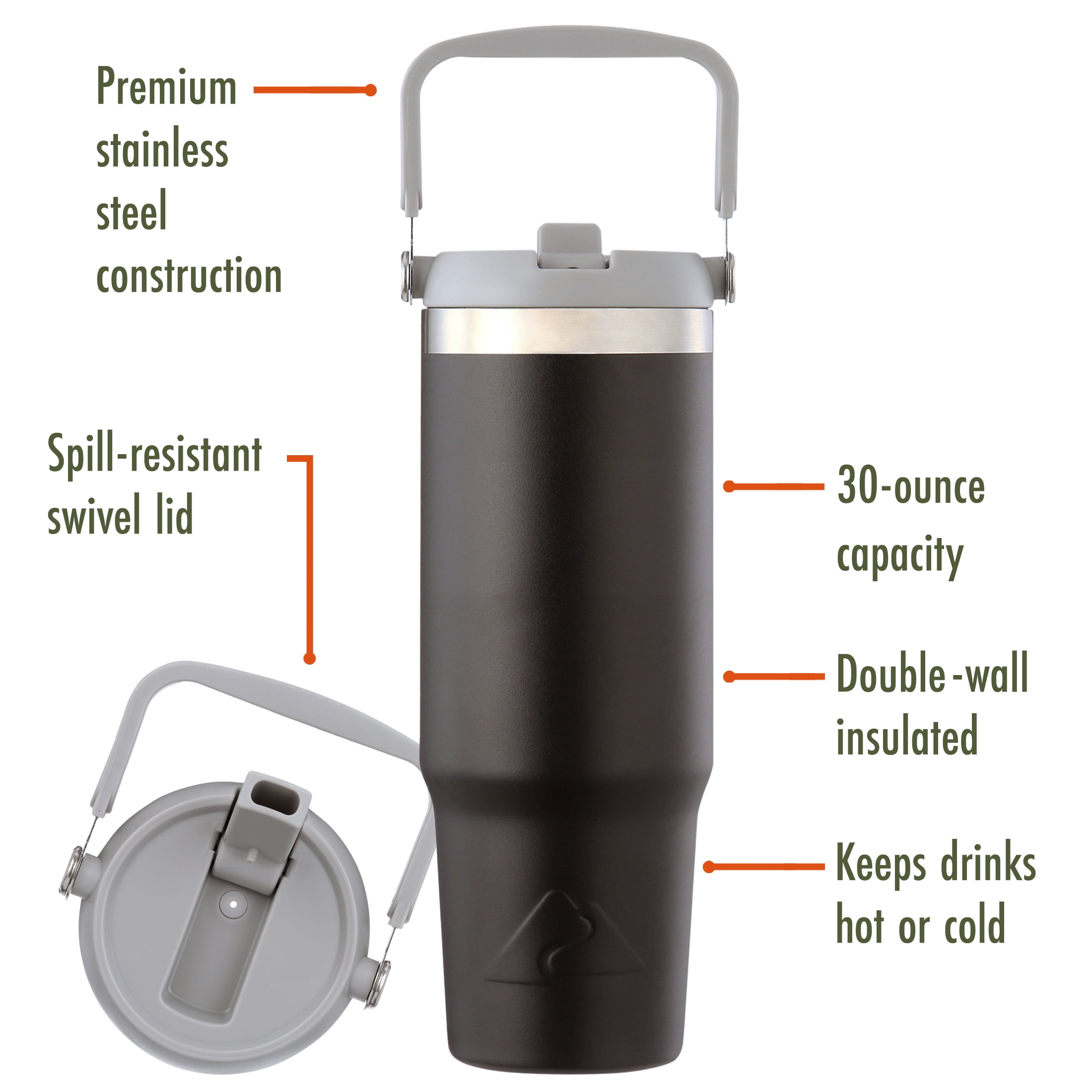 Ozark Trail 30 oz Stainless Steel Insulated Swivel France | Ubuy