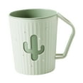 thumbnail image 2 of GUOOL Bathroom Rinsing Cup Rippled Toothbrush Holder Cup for Bathroom Bathroom Tumbler Green, 2 of 9
