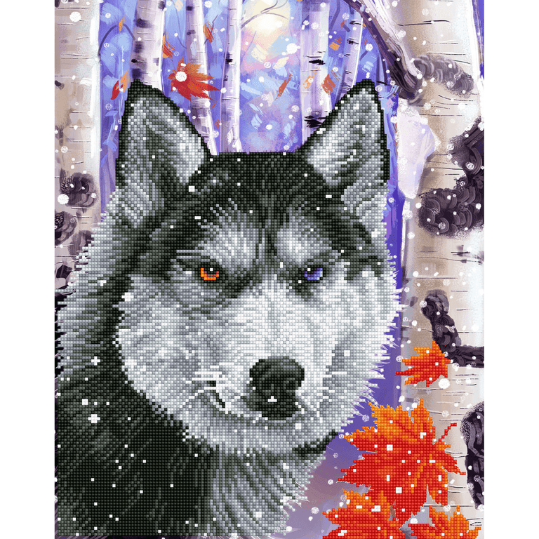 JISHSHAY Dog Diamond Painting Kit For Adults - Full Drill 5D Gem Art With Special Shaped Rhinestones, Cute Desk & Home Decor