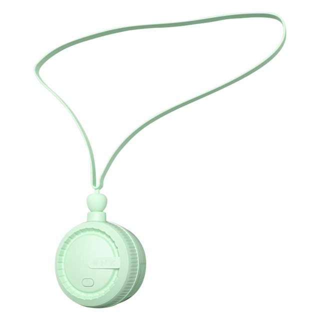 Nuevo Ventilador USB Volumen Aire Sin Aspas para en El Cuello Ventilador Perezoso Ventilador Portátil para en El Cuello (verde Inglés)