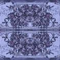 thumbnail image 1 of Ahgly Company Machine Washable Indoor Square Transitional Blue Area Rugs, 6' Square, 1 of 7