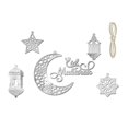 thumbnail image 1 of 2 Juego de adornos colgantes de luna y estrella, colgante acrílico Eid, suministros para fiestas, 1 Juego, 1 of 5