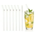 thumbnail image 1 of Uxcell 6 Pcs Popotes de Vidrio Reutilizables, Popote de Vidrio de 7.87" con Diseño de Conejos, Resistente a Roturas, Popotes Lindos para Whisky, Café, Jugo, Refrescos, Té, Rosa, 1 of 6