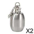 thumbnail image 1 of 2 Frascos De Acero Inoxidable, Botella Pequeña, Frasco De Cadera Para Acampar, Viajar, Tarro De Boda, 1 of 8