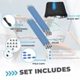thumbnail image 2 of Plexalife Trampoline Safety Enclosure Set including Net, 6 Poles (with 6 pole caps), Pole Foam Sleeves - Fits 12ft Round Trampoline Frame - Installs Outside the Frame, 2 of 7