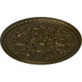 thumbnail image 3 of 32 5/8"OD x 2"P Bradford Ceiling Medallion (Fits Canopies up to 6 5/8"), Hand-Painted Brass, 3 of 6
