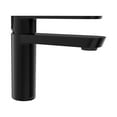 thumbnail image 5 of Lulani Yasawa Stainless Steel 1-Handle Single Hole Bathroom Faucet with Drain Assembly - Steel Black, 5 of 7