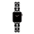 thumbnail image 1 of Pulsera de oro para mujer para Apple Watch Band 8 Ultra 49mm 7 SE 6 5 4 3 41mm 45mm 38/42mm 44 40mm Correa Lady Metal Leather Bracelet Tan Jianjun unisex, 1 of 2