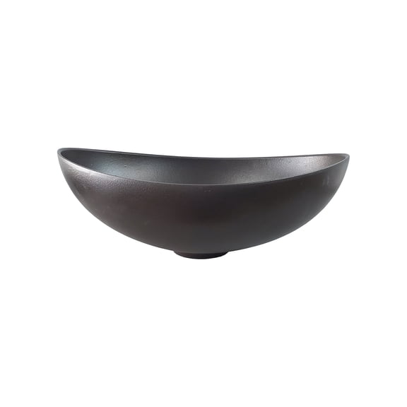 Begursa black Cast Iron bathroom vessel sink. Bowl sink.