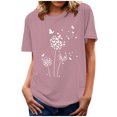 thumbnail image 1 of TSADFHJI Chemise Noire à Manches Longues pour Femmes, Lot de 3, Motif Pissenlit, Col Rond, T-Shirt à Manches Courtes, TG, 1 of 4