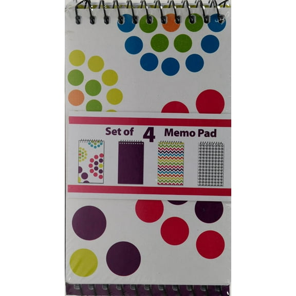 D3 Casemate 4 Pack Top Bound Fashion Memo Books