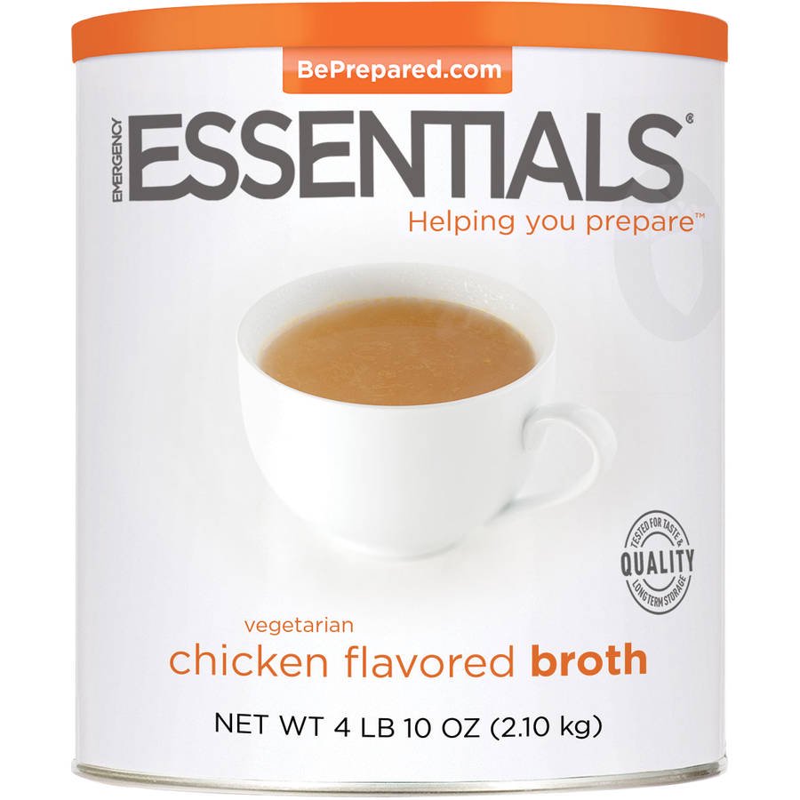 Emergency Essentials Food Vegetarian Chicken Flavored Broth, 74 oz