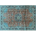 thumbnail image 1 of Ahgly Company Indoor Rectangle Persian Light Blue Traditional Area Rugs, 7' x 10', 1 of 4