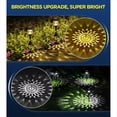 thumbnail image 4 of Paquete de 8 Luces Solares Impermeables para Exteriores, Luces Solares de Carga Más Rápida para Exteriores con Luz Cálida con de Mandala Vibrante, 4 of 5