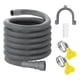 thumbnail image 1 of Juego de extensión de manguera de drenaje para lavadora universal de 10 pies, incluye soporte, conector y abrazaderas para mangueras, 1 of 4
