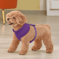 thumbnail image 3 of MoNiBloom No Pull Dog Harness, Pet Vest Adjustable Mesh Breathable Harnesses for Dogs Walking, Purple S, 3 of 8