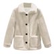thumbnail image 2 of Abrigo y chaquetas informales de manga larga sin capucha para mujer, otoño e invierno, holgado, de manga larga, sin capucha, de poliéster., 2 of 6
