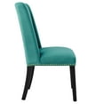 thumbnail image 4 of Modway Baron Performance Velvet Dining Chairs - Set of 2 in Teal, 4 of 9