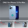 thumbnail image 2 of XUCP-pour iPhone 13 Pro Max Étui Magsafe avec Support, Protection de Qualité Militaire, Support Anneau avec Caméra Intégrée, Dos Résistant aux Rayures, Étui Classique avec Support pour iPhone 13 Pro Max, Noir Clair, 2 of 4