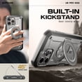 thumbnail image 2 of SUPCASE UBPro Mag for iPhone 16 Pro Max Case with Stand, [Support MagSafe] [Built-in Screen Protector & Belt Clip] [Military-Grade Protection] Magnetic Phone Case for iPhone 16 Pro Max, 6.9", Gray, 2 of 8