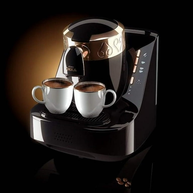 Arzum Okka Turkish Coffee Machine Automatic Brew Pour Self Cleaning 120V Black Silver Walmart