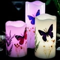 thumbnail image 4 of Bangcool 3 Pcs Bougie Papillon Télécommandée Sans Flamme Bougie LED, 4 of 10