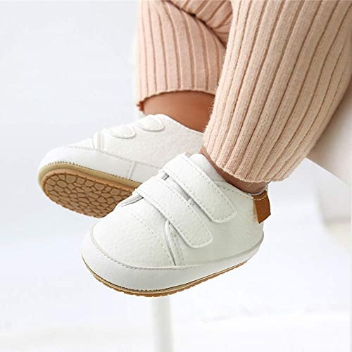 Zapatos de bebe para ninos y ninas zapatillas de deporte para ninos suela de goma antideslizante zapatos para primeros pasos de cuna para ninos pequenos blanco 13 cm oso de fresa Producto