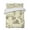 Yellow, variant on Quilts Twin Size Bedding Set, Vintage Elk Fox Lightweight Quilted Comforter, Rustic Yellow Simple Drawn Grass Soft Reversible Bedspread Coverlet with Pillow Covers for All Season, 68" x 86"