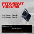 thumbnail image 3 of Master Tailgaters Replacement for Mazda 6 Type 2 (2016-2017) Backup Camera OE Part # GMN4-67-RC0, 3 of 7