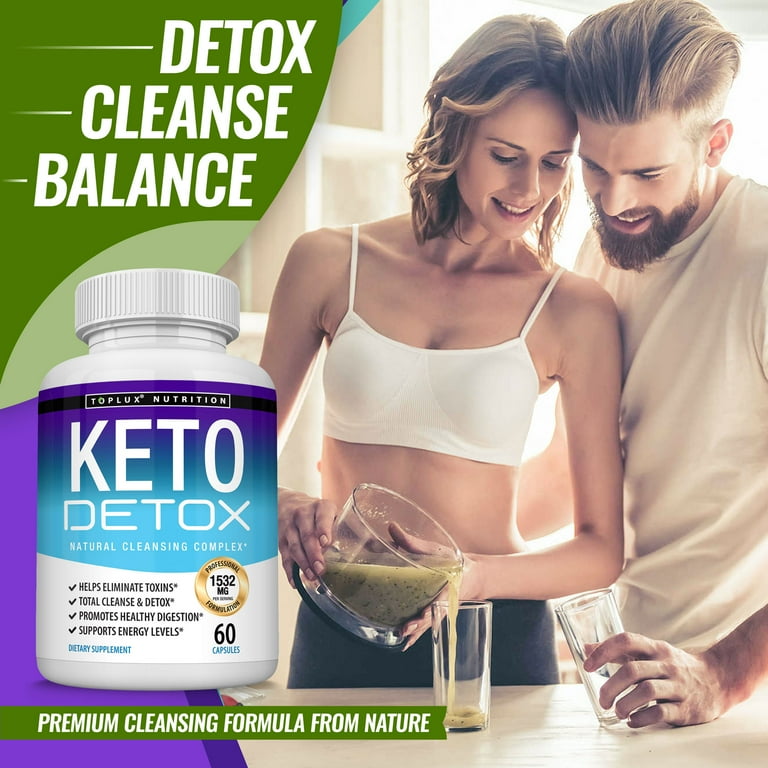 Toplux Keto Detox 1532mg Colon Cleanser for Ketogenic Diet, Toxins