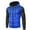 Blue, variant on Rigardu Zip Up Hoodie Men Men's Autumn and Winter Sweater Top Stitching Casual Zipper Pocket Sweatshirt Winter Hooded Sweater Top Mens Zip Up Hoodie Mens Hoodies Hoodies for Men Blue L