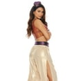 thumbnail image 2 of Sexy Forplay Rags to Royal Aladdin 4pc Metallic Gold Costume 550316, 2 of 3