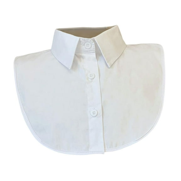 Milageto Detachable Collar for Women Half Shirt Blouse Top Collar for T Shirt Sweater Pointed Collar