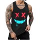 thumbnail image 1 of Camisetas de Tanque de los Hombres Tanque de los Hombres Incolor Gradiente de Impresión Cuello Redondo Correa Delgada Fuga Atrás Regular Casual Deportes Blusas de Tanque, 1 of 5