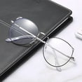 thumbnail image 2 of Gafas de miopía con forma de oreja de gato y espejo plano antiluz azul para mujer, estilo niña, bonitas gafas de miopía con forma de ojo de gato y espejo terminado, 2 of 4