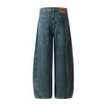 thumbnail image 4 of Denim Jeans Wide Leg Baggy Fit Washed Loose Casual Everyday Durable Versatile Streetwear Fashion Urban Modern Style, 4 of 15