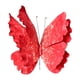 thumbnail image 3 of Decoración de fiesta de mariposas 3D, fondo decorativo, mariposa falsa decorativa para pared Rojo, 3 of 9