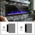 thumbnail image 6 of BREEZEHEAT 68 inch Electric Fireplace in-Wall Recessed and Wall Mounted Fireplace Heater,Linear Fireplace with Multicolor Flame,Timer,Low Noise,750/1500W,Remote Control, 6 of 9