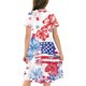 thumbnail image 4 of Odeerbi Niñas Día de La Independencia Vestido de Línea A Verano Patriótico Cuello Redondo Manga Corta Vestido Casual, 4 of 9