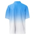 thumbnail image 4 of Men'S Casual Loose Fitting Short Sleeved Shirt Fashionable Lapel Shirt Top M, 4 of 4